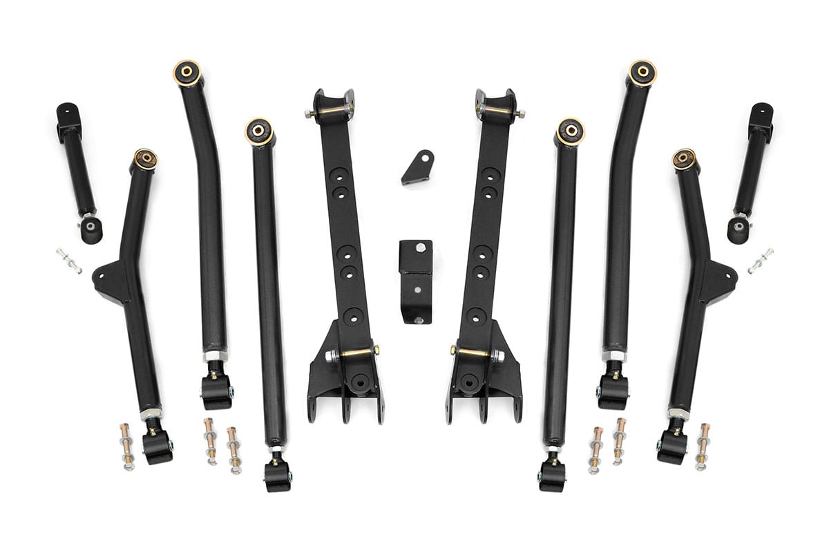 Jeep Wrangler Suspension Lift Kit - Rough Country - Long Arm Upgrade Kit | 4-6 Inch Lift - '04-'06
